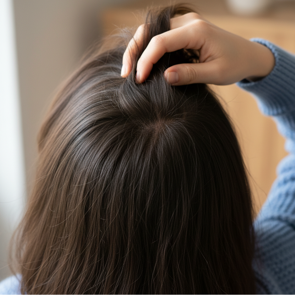 Image après - cuir chevelu sain sans pellicules