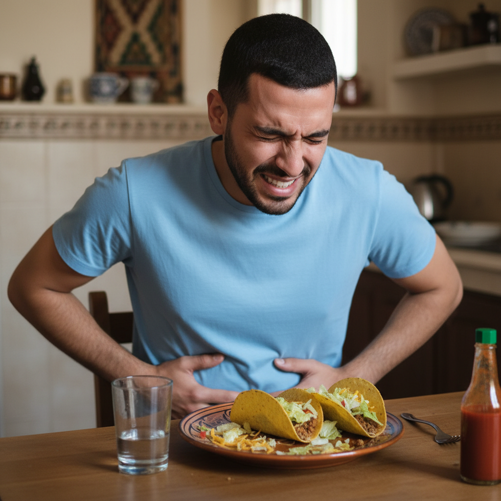 Image avant - Douleurs au côlon après tacos