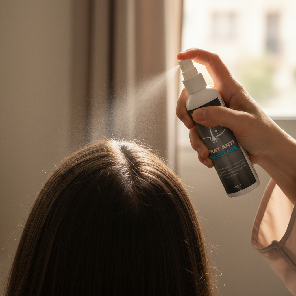 Image démonstration - application du spray